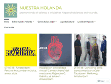 Tablet Screenshot of nuestraholanda.com